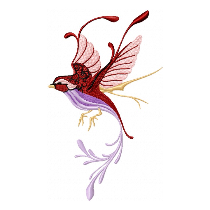 Fantastic Bird 1 embroidery design - Embroidery Design