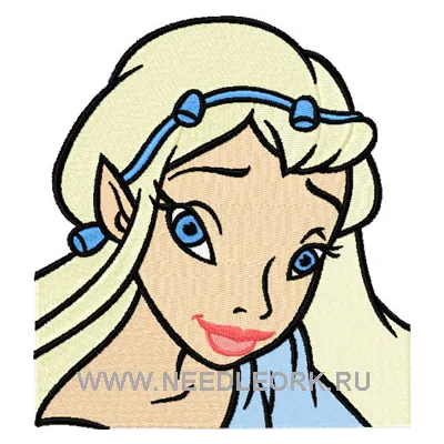 Secret of The Wings Periwinkle embroidery design featuring delicate fairy motif with detailed wing stitching
