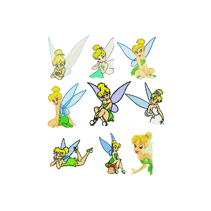 Tinkerbell Embroidery Pack embroidery design - Embroidery Design