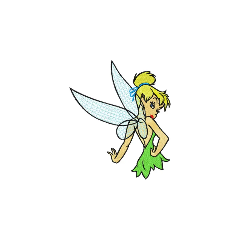 Tinkerbell 12 embroidery design preview showing detailed stitching pattern