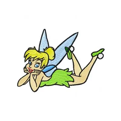 Tinkerbell 7 embroidery design preview showing detailed stitching pattern