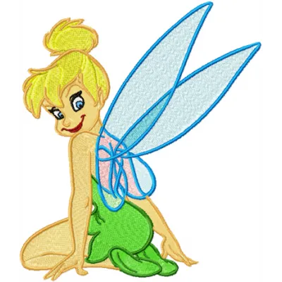 Tinkerbell 5 embroidery design preview showing detailed stitching pattern for embroidery machines