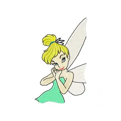 Tinkerbell 2 embroidery design preview showing detailed stitching pattern
