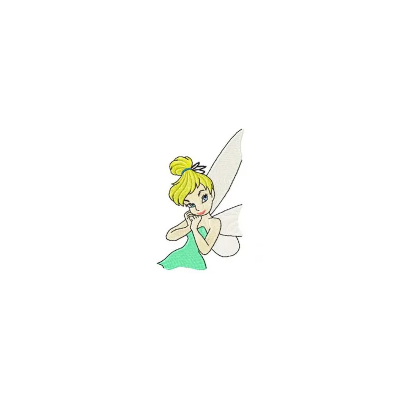 Tinkerbell 2 embroidery design preview showing detailed stitching pattern