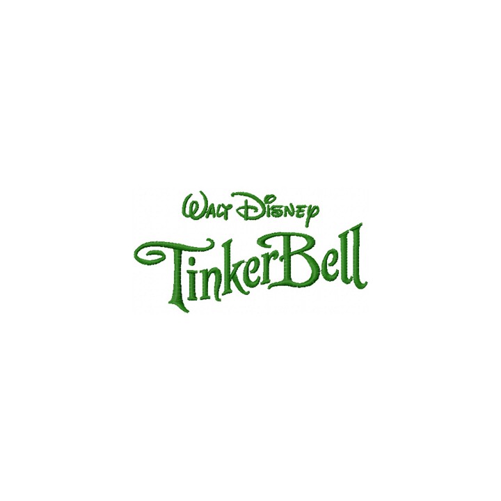 Tinkerbell Logo embroidery design - Embroidery Design