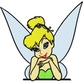 Cute Tinkerbell embroidery design - Embroidery Design