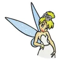 Tinkerbell Wedding embroidery design preview showing detailed stitching pattern