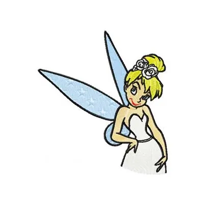 Tinkerbell Wedding embroidery design preview showing detailed stitching pattern