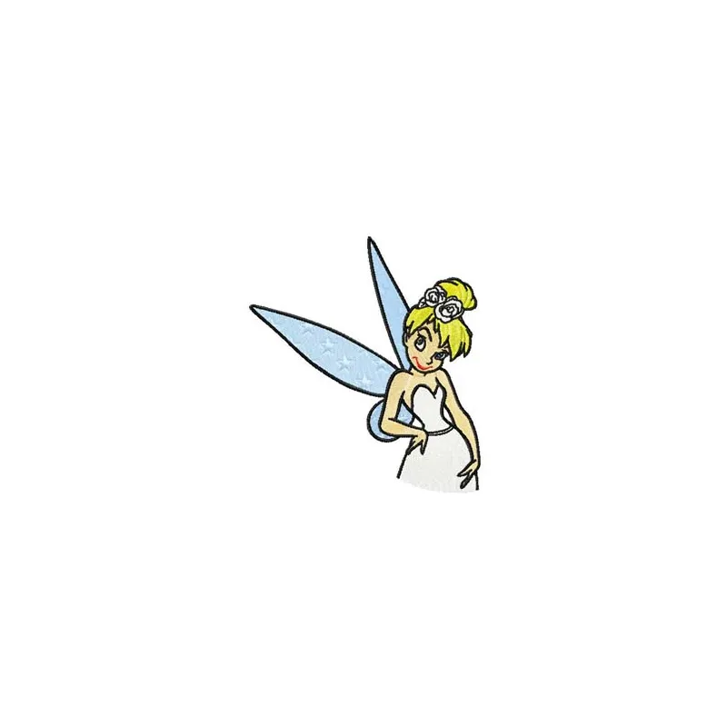 Tinkerbell Wedding embroidery design preview showing detailed stitching pattern