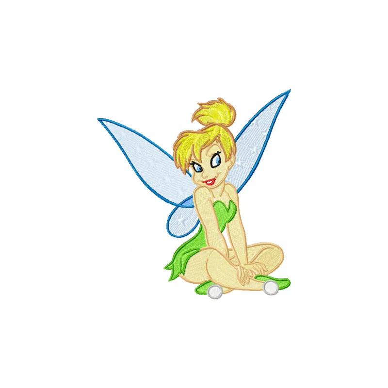 Tinkerbell 4 embroidery design preview showing detailed stitching pattern for embroidery machines