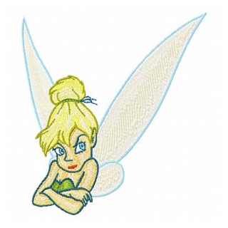 Tinkerbell 1  embroidery design - Embroidery Design