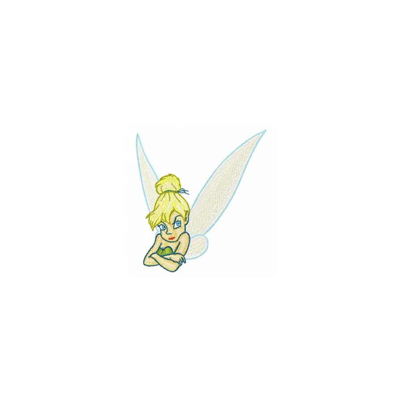 Tinkerbell 1 embroidery design preview showing detailed stitching pattern for embroidery machines