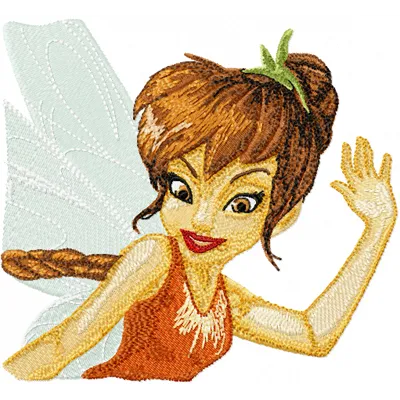 Fawn embroidery design preview from the Fairies collection