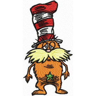 Dr. Seuss Lorax 2 embroidery design - Embroidery Design