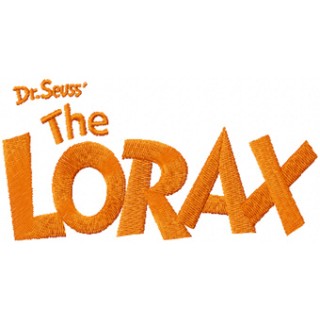 Dr. Seuss Lorax Logo embroidery design - Embroidery Design