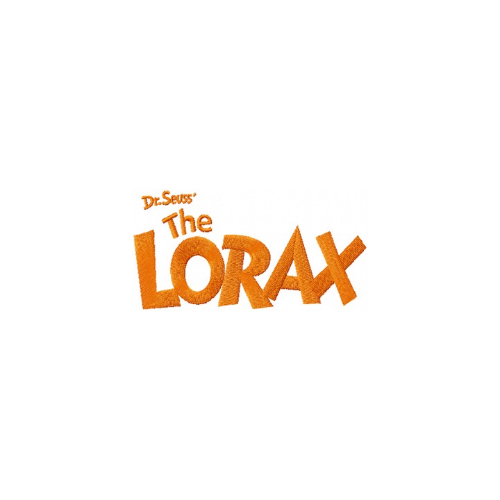 Dr. Seuss Lorax Logo embroidery design - Embroidery Design