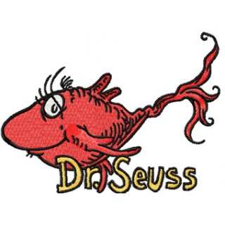 Dr. Seuss Fish 1 embroidery design - Embroidery Design