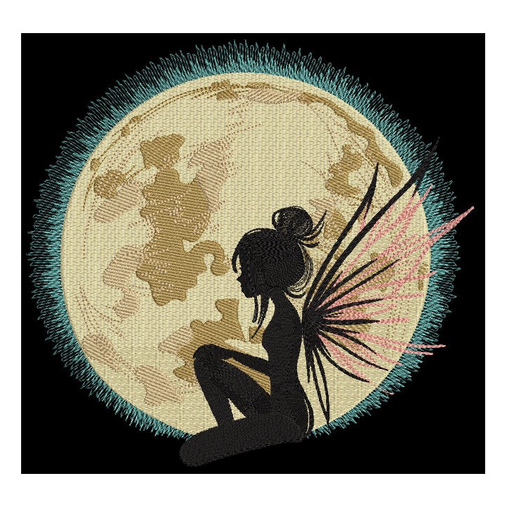 Fairy Moonlight Magic embroidery design - Embroidery Design