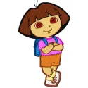 Dora the Explorer Stitching Pattern - Two Sizes