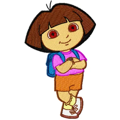Dora the Explorer Stitching Pattern - Two Sizes