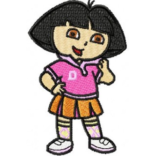 Dora the Explorer Scout embroidery design - Embroidery Design