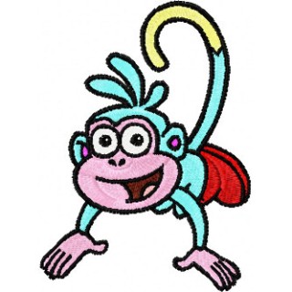 Monkey - Dora's Friend embroidery design - Embroidery Design