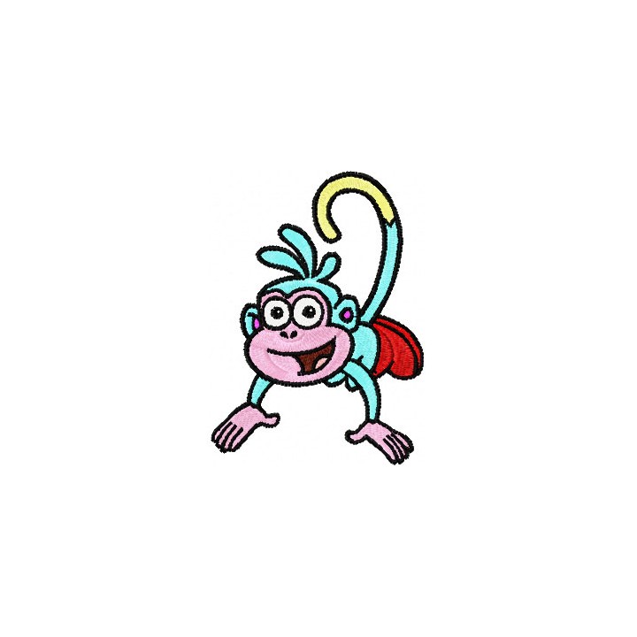 Monkey - Dora's Friend embroidery design - Embroidery Design