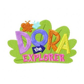 Dora the Explorer Logo embroidery design - Embroidery Design
