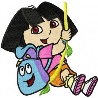 Dora the Explorer Hero embroidery design - Embroidery Design