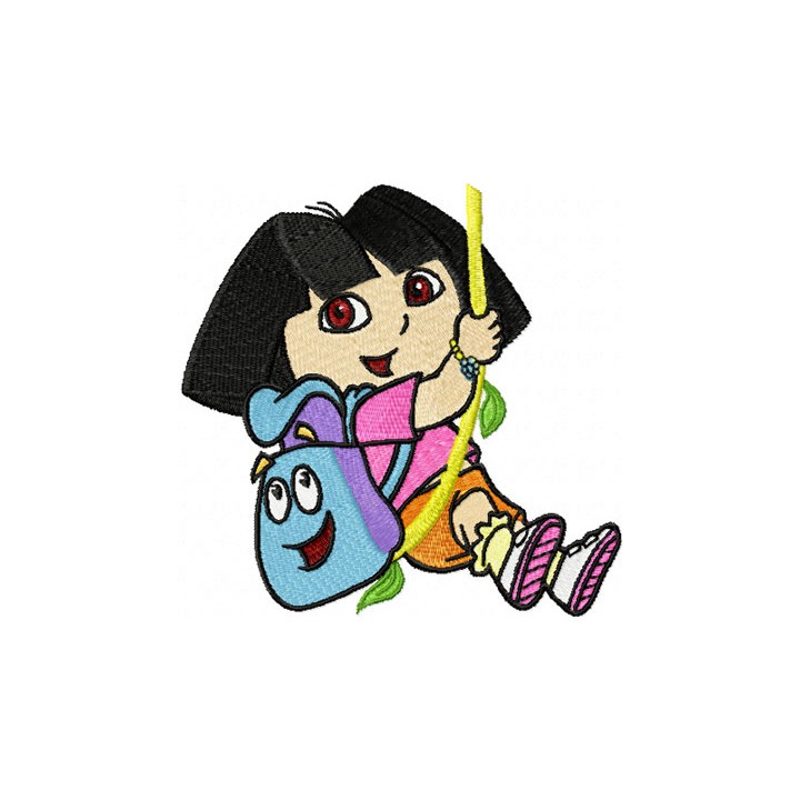 Dora the Explorer Hero embroidery design - Embroidery Design