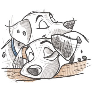 Pongo Perdita embroidery design - Embroidery Design