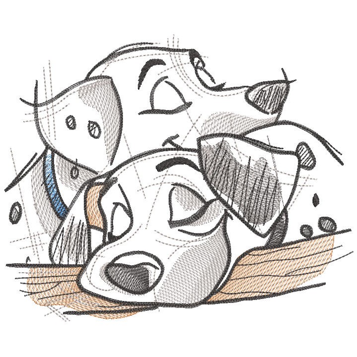 Pongo Perdita embroidery design - Embroidery Design