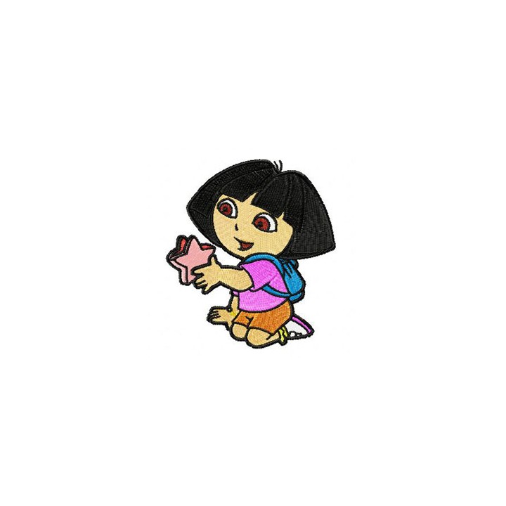 Dora the Star Catcher  embroidery design - Embroidery Design