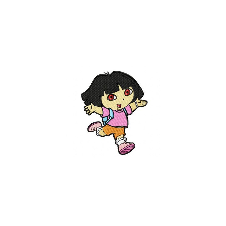 Dora the Explorer Funny  embroidery design - Embroidery Design