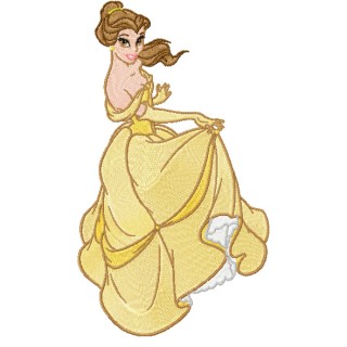 Belle 2 embroidery design - Embroidery Design