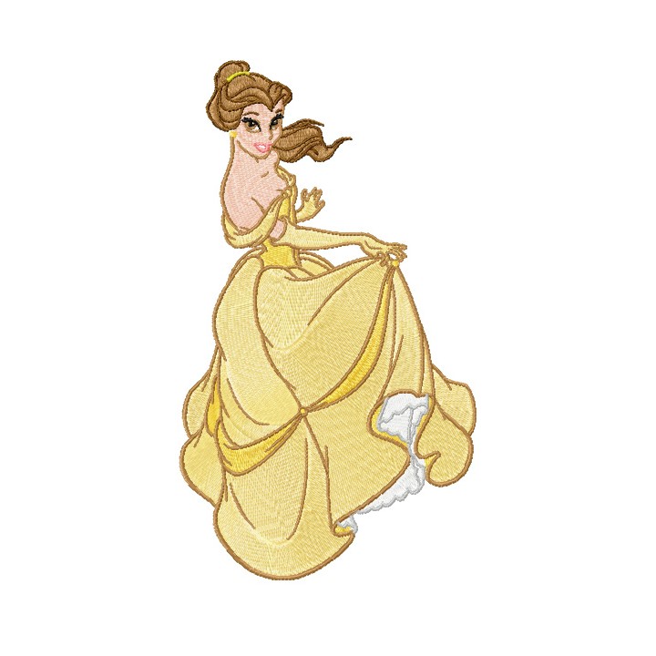 Belle 2 embroidery design - Embroidery Design