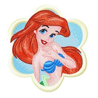 The Little Mermaid embroidery design - Embroidery Design