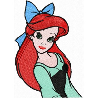 Little Mermaid Ariel  embroidery design - Embroidery Design