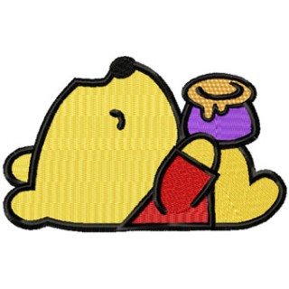 Winnie the Pooh sleeps  embroidery design - Embroidery Design
