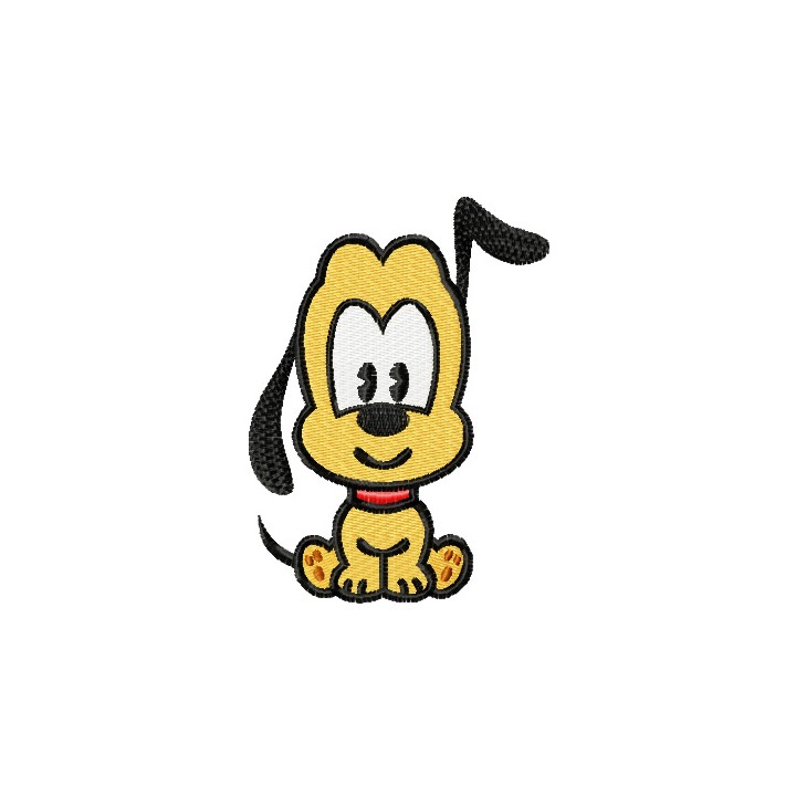 Pluto mini 1  embroidery design - Embroidery Design