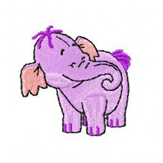 Heffalump small 3 embroidery design - Embroidery Design