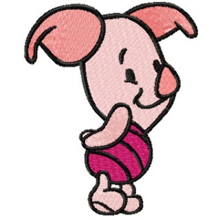Piglet mini  embroidery design - Embroidery Design