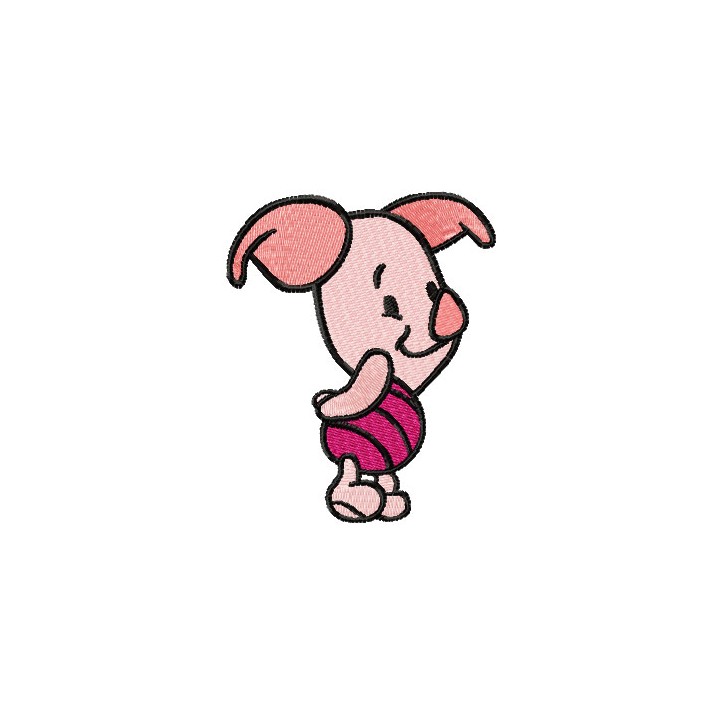Piglet mini  embroidery design - Embroidery Design