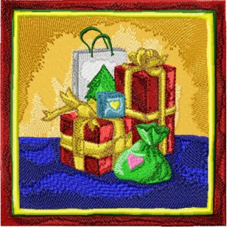 Christmas Gifts embroidery design - Embroidery Design