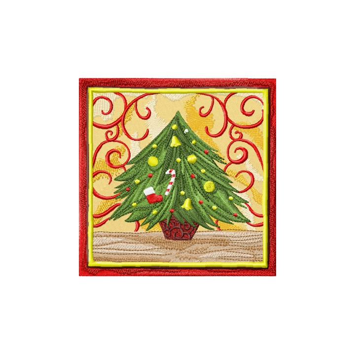 Christmas Tree embroidery design - Embroidery Design