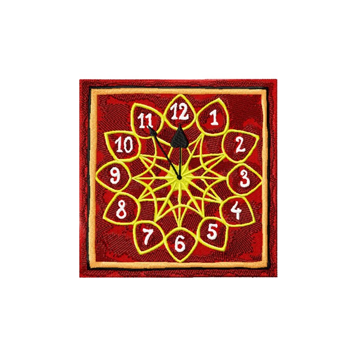 Christmas clock Christmas countdown embroidery design - Embroidery Design