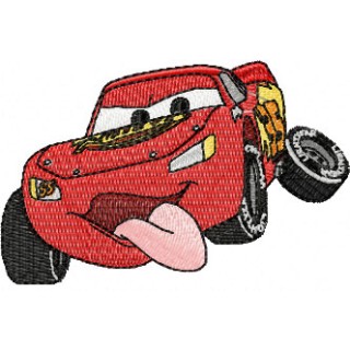 Lightning McQueen small size 2  embroidery design - Embroidery Design