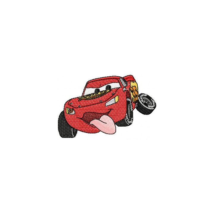 Lightning McQueen small size 2  embroidery design - Embroidery Design