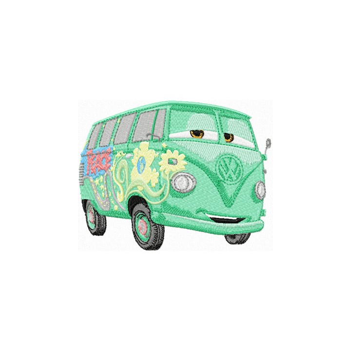 Fillmore Volkswagen bus embroidery design - Embroidery Design