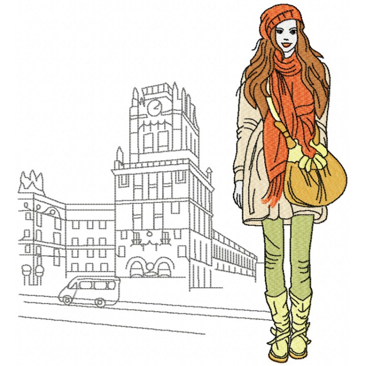 I love London embroidery design - Embroidery Design